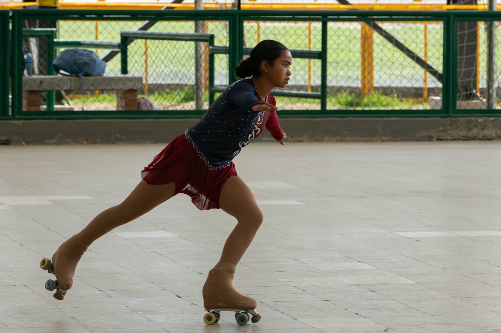 Gretel skating